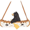 Bear In Canoe Wooden Ornament