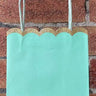 Small Mint Green Gift Bag with Glitter