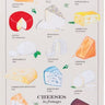 Les Fromage Cheese Tea Towel