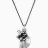 Silver Antatomical Heart Necklace