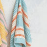 Blue Striped Waffle Tea Towel