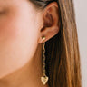 Verona Starburst Heart Drop Earrings