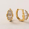 Clarice Gold Huggie Hoop Earrings
