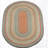 5x8 Oval Multi Braided Rug