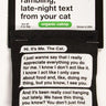 Rambling Text Cat Nip Toy