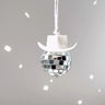White Cowboy Hat Disco Ball