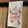 Boot Scootin' Tea Towel