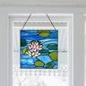 Blue Lotus Pond Stained Glass