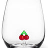 Cherries Stemless Wine Glass