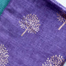 Tree of Life Rose Gold Foil Scarf - Purple