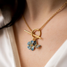 Forget Me Not Toggle Necklace