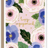 Floral Happy Engagement Card