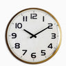 Vintage Station Wall Clock with Convex Glass
