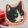 Sarcasm Cat Sticker