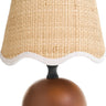 Brown Lamp with Curve Edge Shade