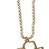 Gold Cowboy Hat Necklace