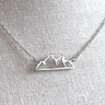 Silver Mountain Outline Necklace