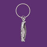 Canoe Pewter Keychain