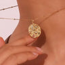 Confetti Coin Evil Eye Waterproof Necklace
