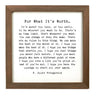 For What It's Worth Wall Decor