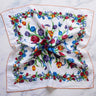 Evelyn Neck Scarf with Orange Border