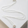 Floating Rose Sterling Silver Necklace