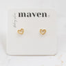 Open Heart Gold Vermeil Earrings