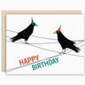 Happy Birthday Crows Card