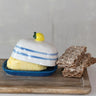 Hand-Painted Lemon Butter Dish