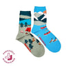 Mountain Scene Socks - Small/Med