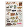 Animal Groupings Tea Towel