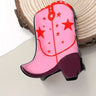 Pink Cowboy Boot Hair Claw