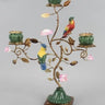 Ornate Multi Branch Parrot Candle Holder