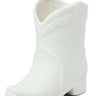 Matte White Cowboy Boot Candle
