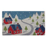 Snowy Village Doormat