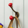 Ceramic Red Ends Double Hook
