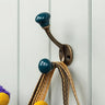 Ceramic Blue Ends Double Hook