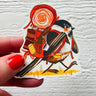 Backpacking Chickadee Sticker
