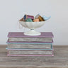 Decorative Metal Scalloped Bird Bowl