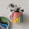 Warm Tones Stained Glass Ceramic Mug
