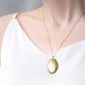 Engraved Botanical Locket