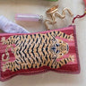 Pink tiger Striped Pouch