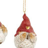 Owl In Red Hat Covering Eyes Ornament