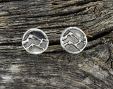Mountains Sterling Silver Stud Earrings
