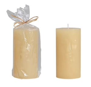 Cream Face PIllar Candle