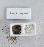 Salt & Pepper Pinch Pot, Keep your Salt and Pepper handy while cooking or serving dinner with this modern take on Salt & Pepper Shakers. The Salt & Pepper Pinch Pot is made of stoneware.