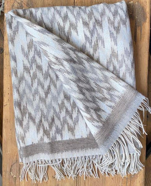 Ikat Recycled Pepper Throw