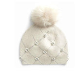 Pearl Knit Fox Fur Hat
