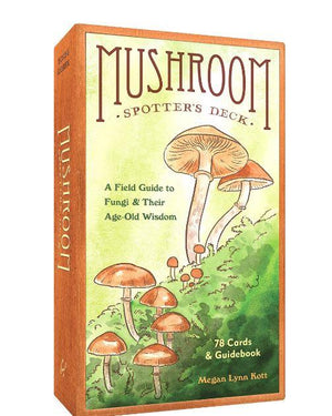 Mushroom Spotter's Deck: A Field Guide to Fungi & Their Age Old Widsom Cards, a great guide for a beginner forager.