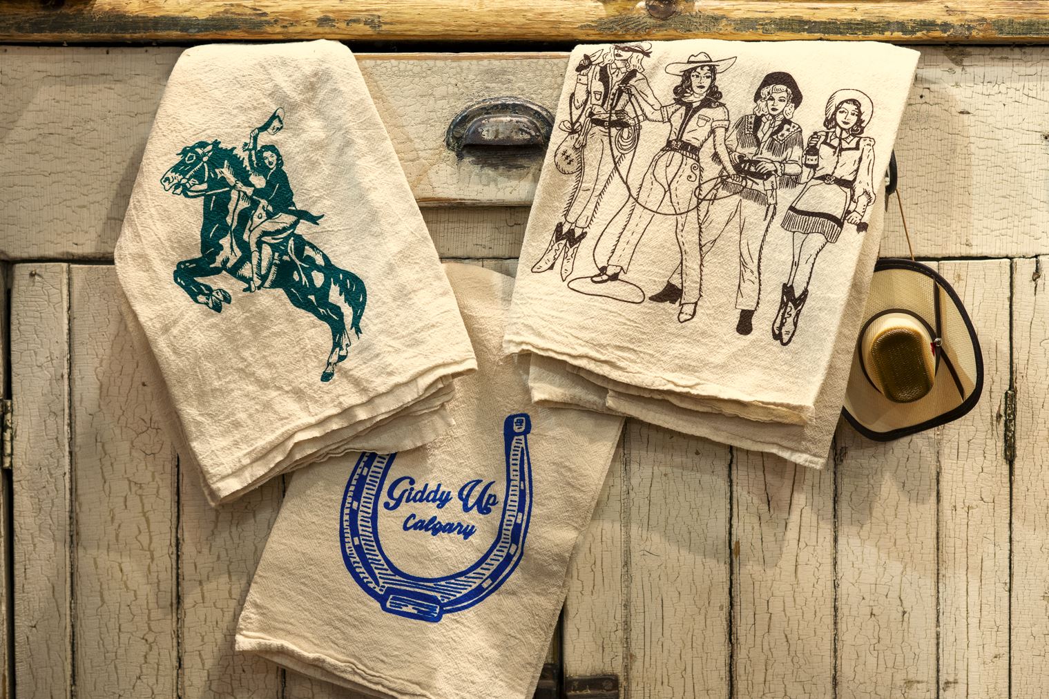 hand printed canadian tea towels canada